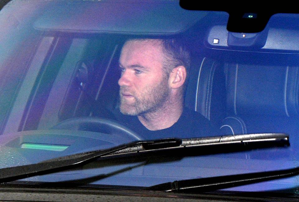  The footballer looked glum as he drove himself to the training ground