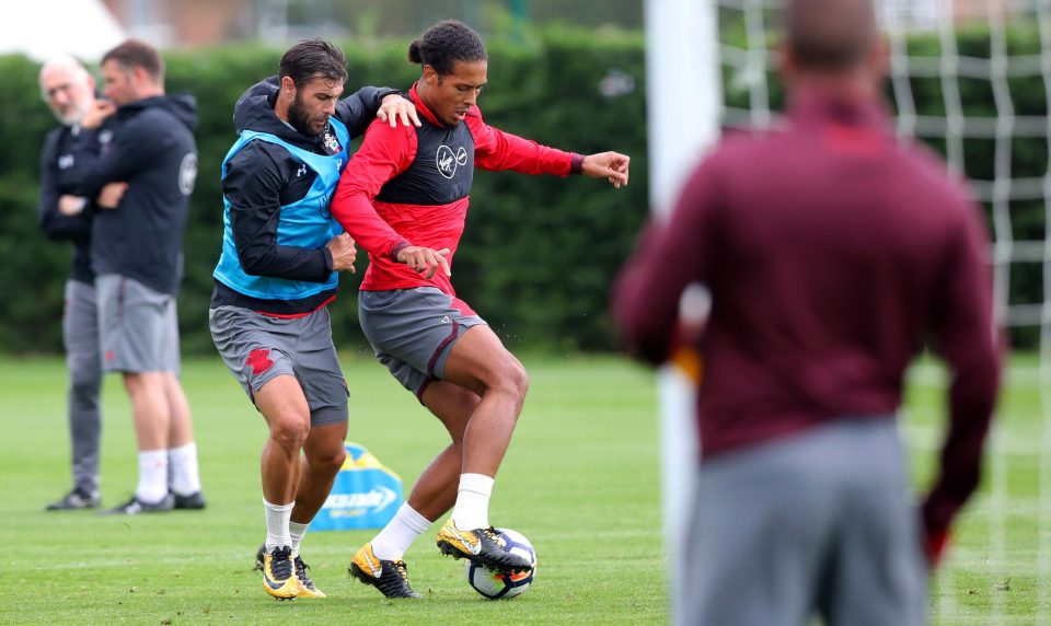  Virgil van Dijk is back in action for Southampton after a long summer