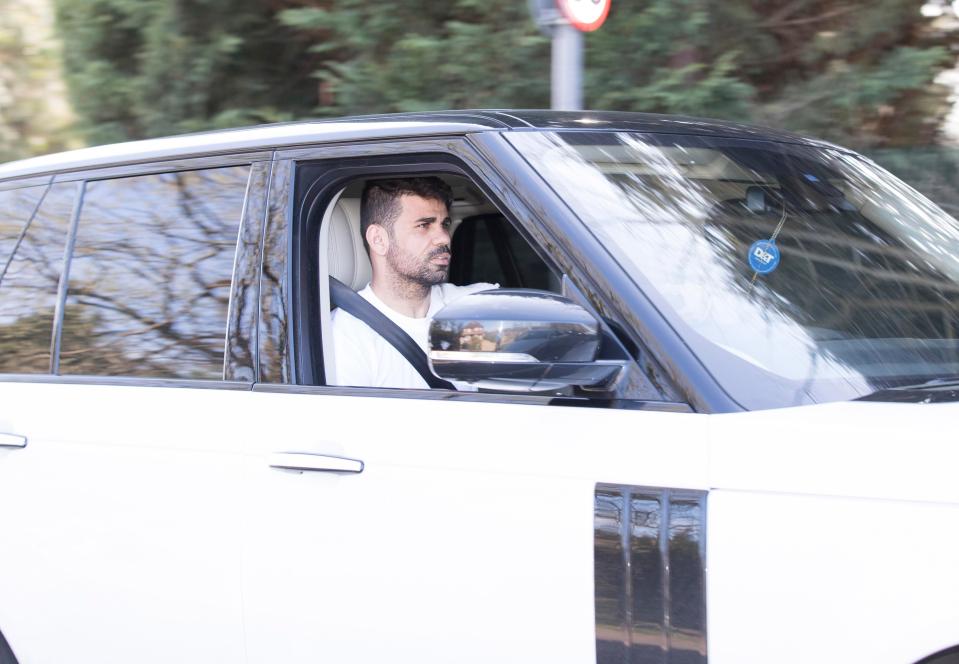  Diego Costa left his car at the Chelsea training ground before going AWOL in Brazil