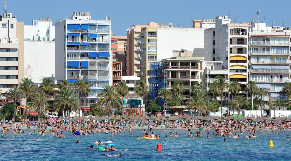  The operation focused on popular holiday hotspots Magaluf and the Majorcan capital Palma