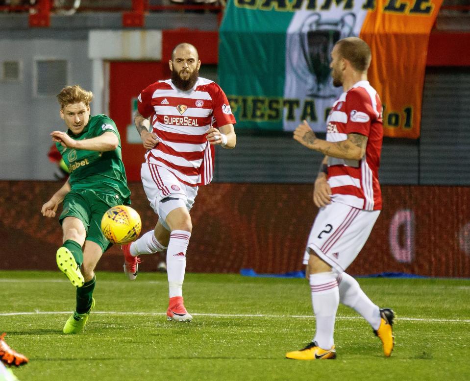  Stuart Armstrong scored the game's opening goal against his former employers