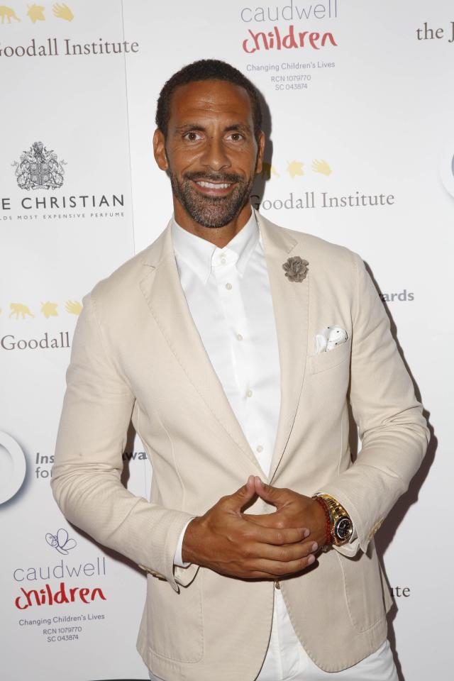  Rio Ferdinand looked dapper on the red carpet at the recent Inspiration Awards