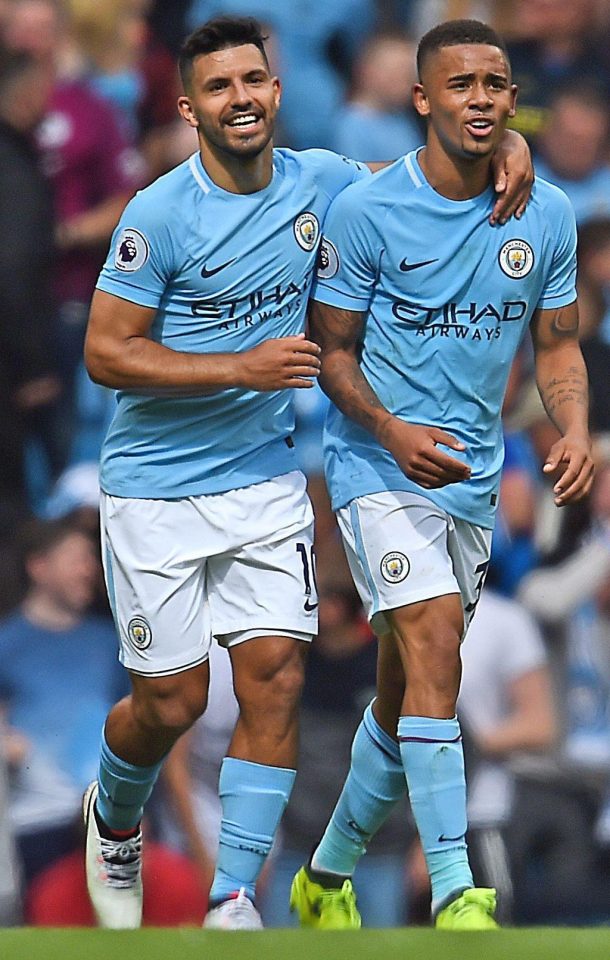  Gabriel Jesus and Sergio Aguero were expected to be rivals not partners but have quickly gelled well together for Manchester City