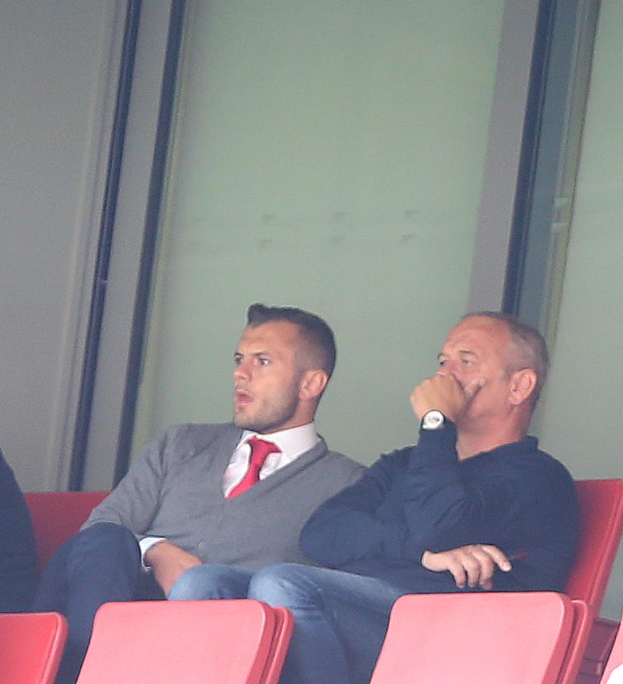  Jack Wilshere was in the stands as Arsenal beat Bournemouth on Saturday