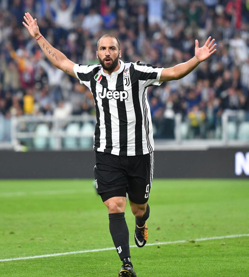  10. Gonzalo Higuain: Juventus