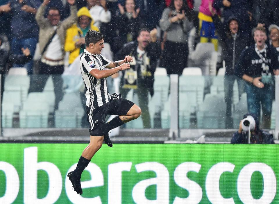  Paulo Dybala has scored seven goals goals in four matches already this season for Juventus