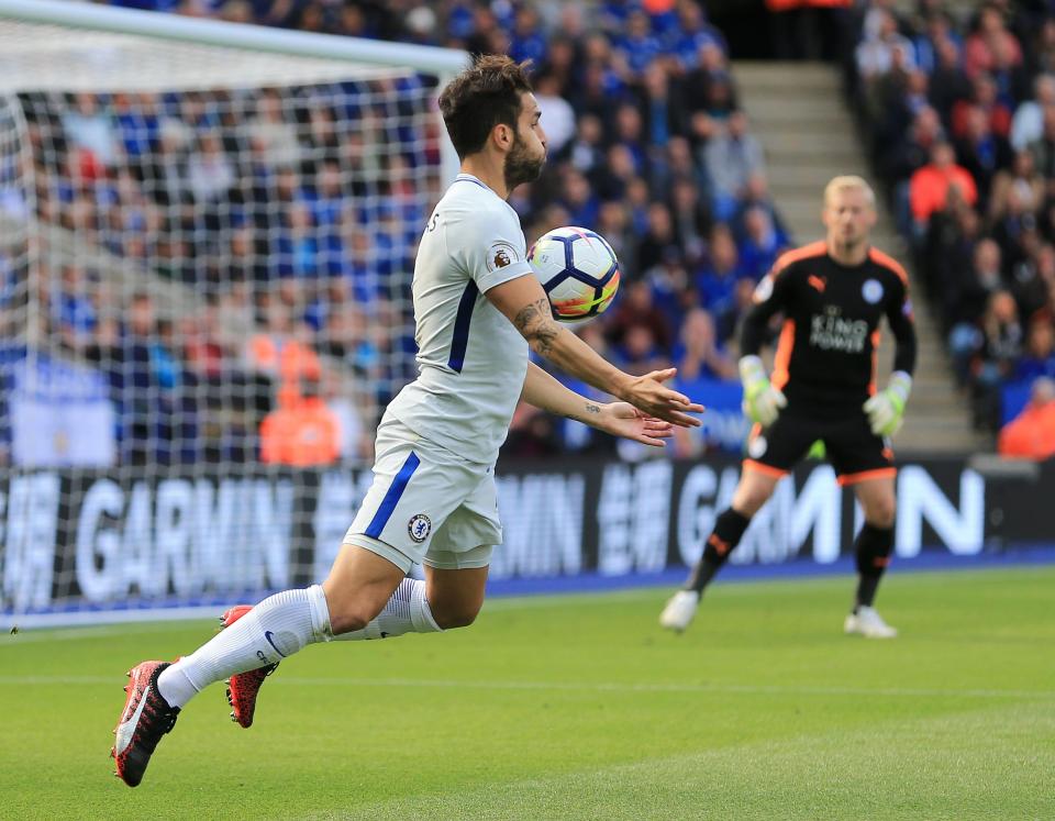  Cesc Fabregas will now turn his attention to the Champions League tomorrow night