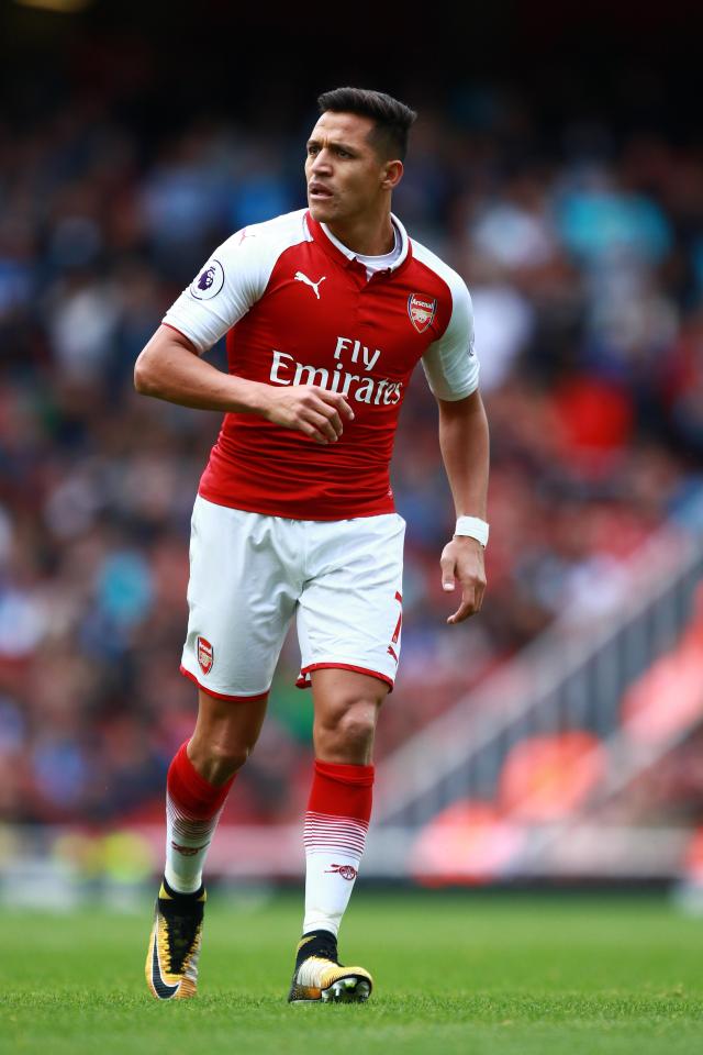  Alexis Sanchez could line up for the Gunners