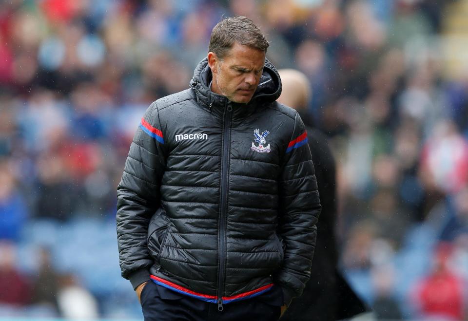  Sun Bets have paid out on bets for Frank de Boer to be the first Prem boss to be sacked