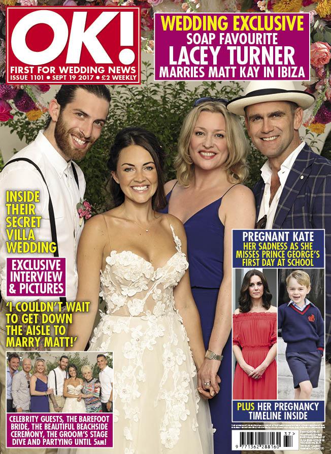  The couple shared their wedding pictures with OK! Magazine