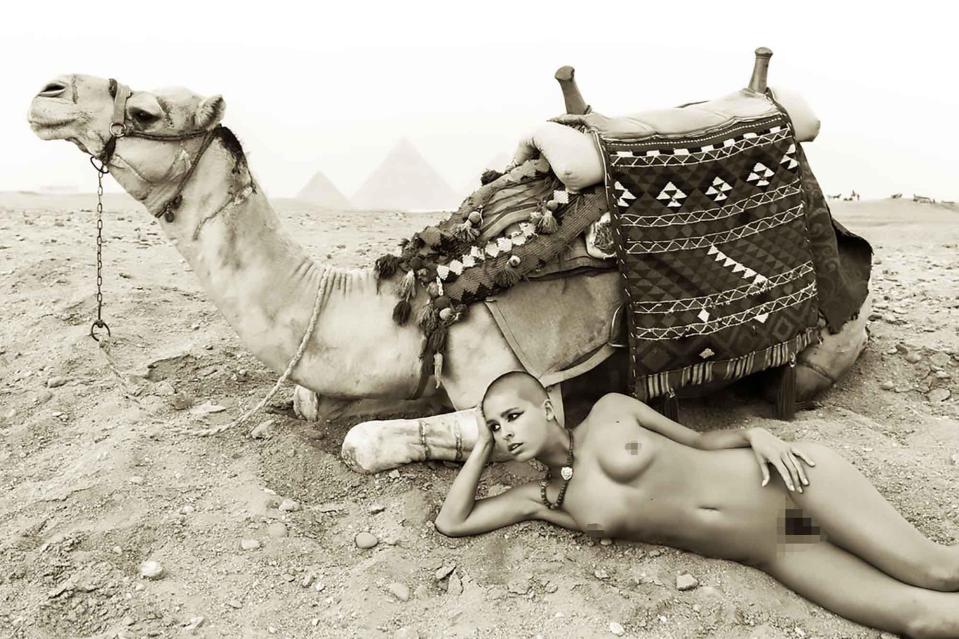  Marisa Papen was thrown in jail in Egypt after posing for a series of nude snaps