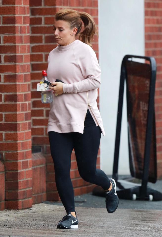  Coleen was seen buying groceries at her local supermarket in Wilmslow, Cheshire