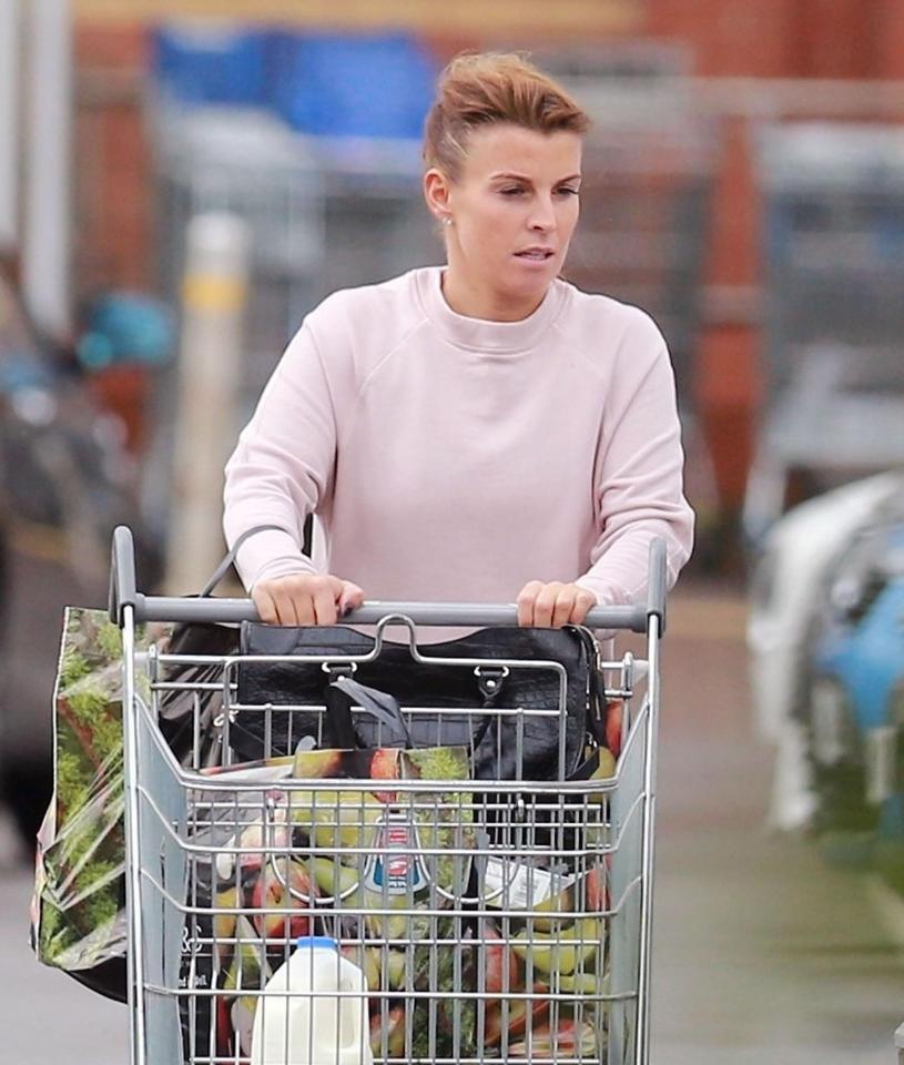  Pregnant Coleen was seen without her ring on today as she shopped near her home