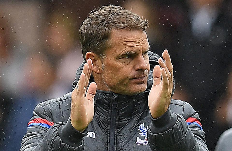  Frank De Boer is in line for a big pay-off after being sacked by Crystal Palace