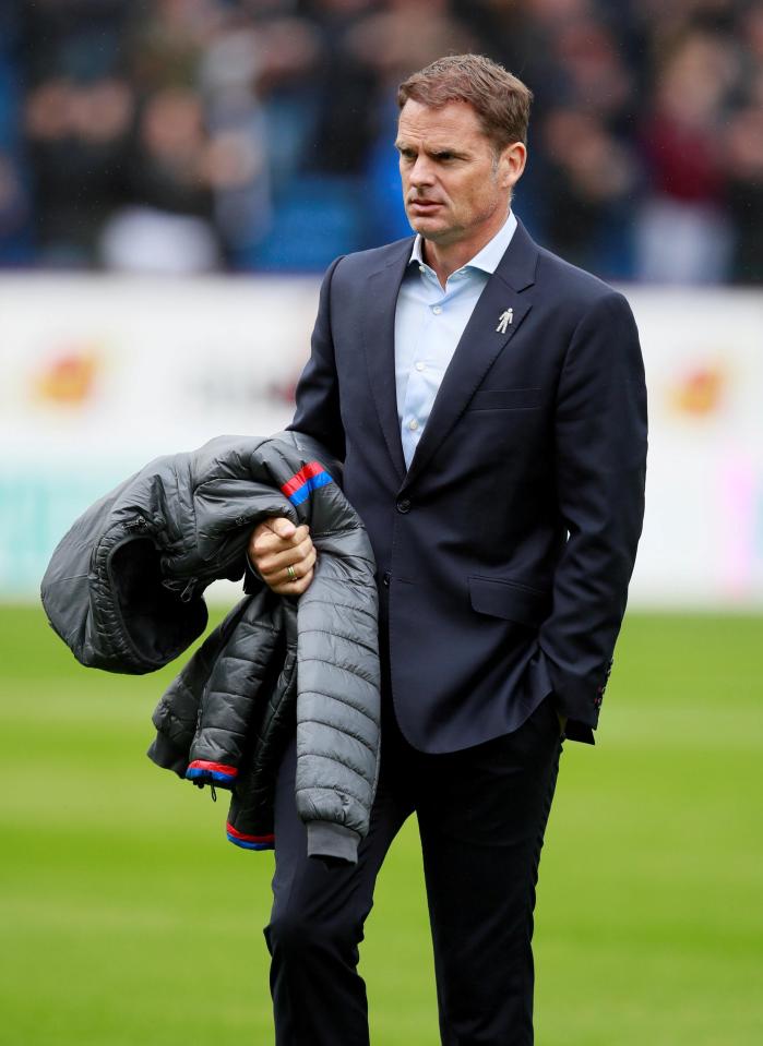  Frank De Boer was facing the sack before the defeat at Burnley