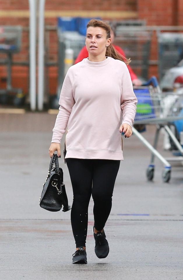  Pregnant Coleen was pictured shopping today and was still without her wedding ring