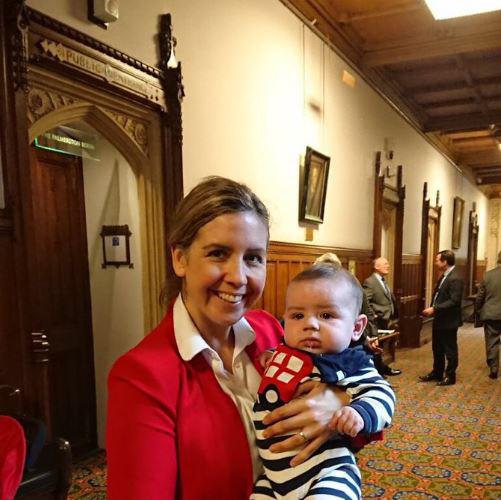  Tory MP Andrea Jenkyns will bring her baby to the Commons for tonight's vote