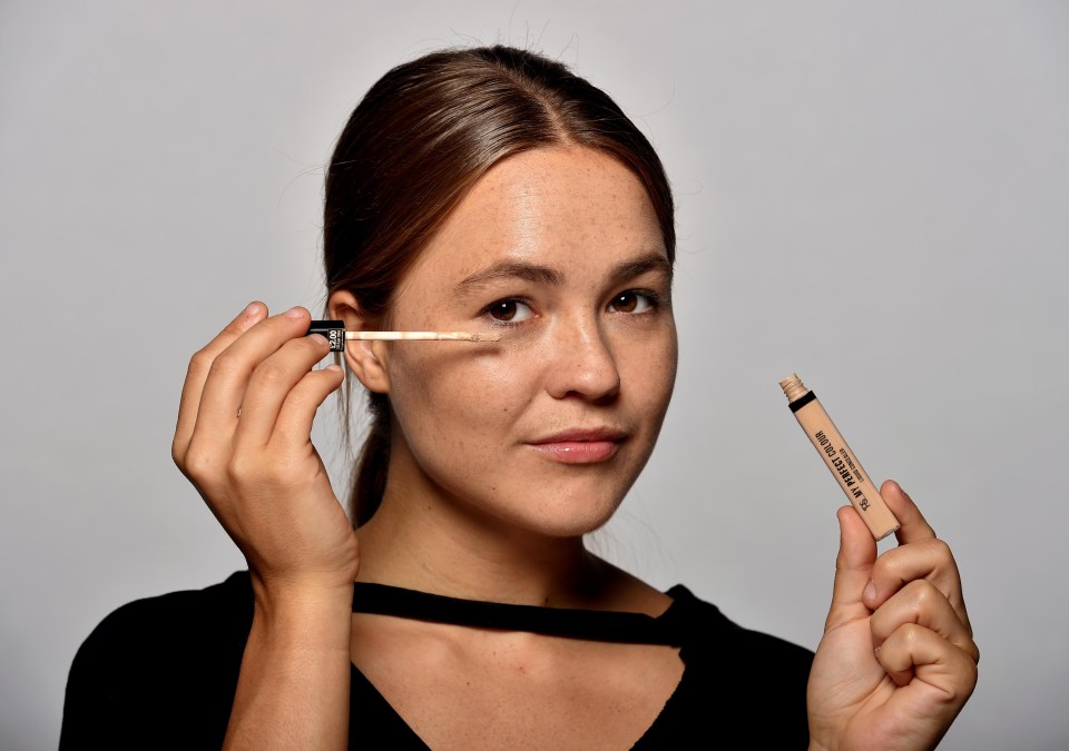 We used a spot of Primark’s My Perfect Colour liquid concealer to cover any dark under-eye circles