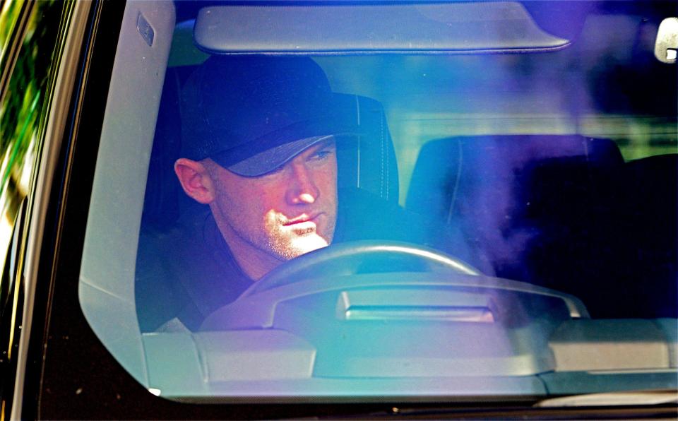  Rooney was pictured going to training with Everton last week after the scandal