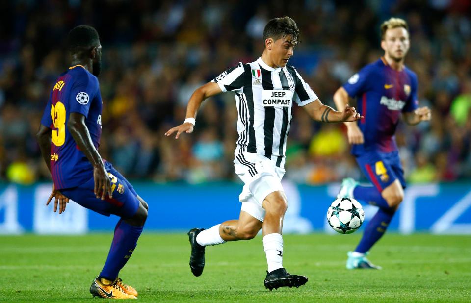  Dybala has already faced Barcelona this season in a 3-0 defeat