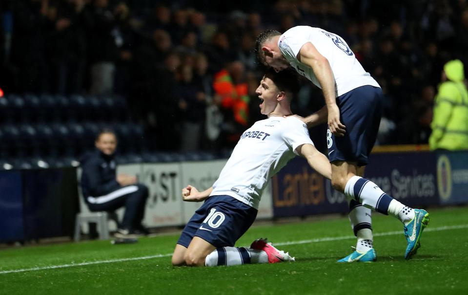  Josh Harrop's screamer got Preston on the front foot