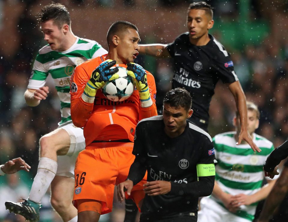  Alphonse Areola might miss the Champions League if he exited PSG and he played against Celtic in the 5-0 win last week