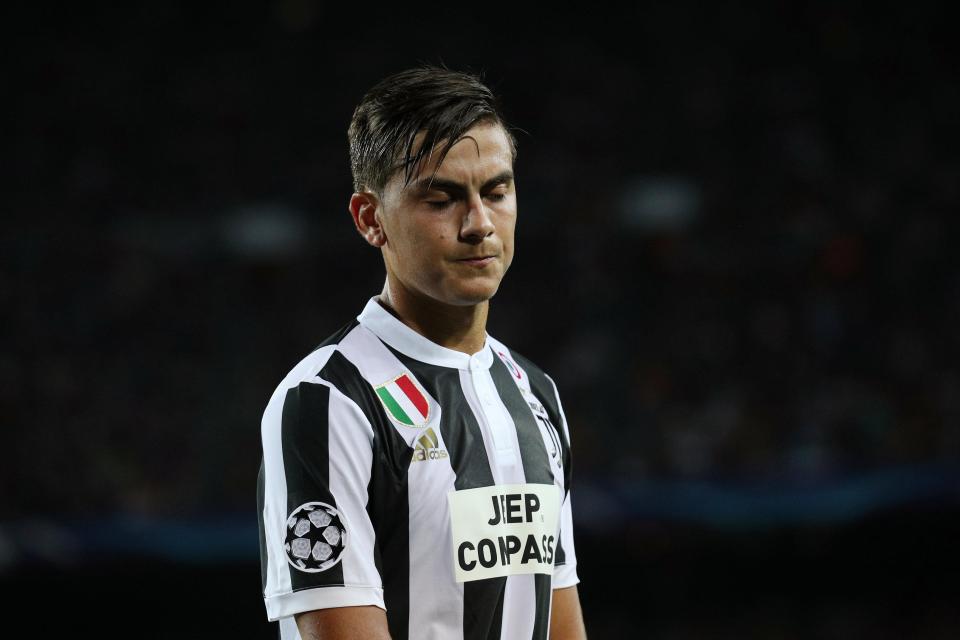  Paulo Dybala was on the losing side as Juventus were humbled 3-0 by Barcelona at the Nou Camp