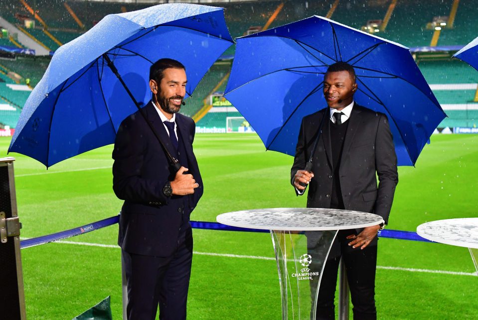  Desailly was covering the game for French television along with former Arsenal star Robert Pires