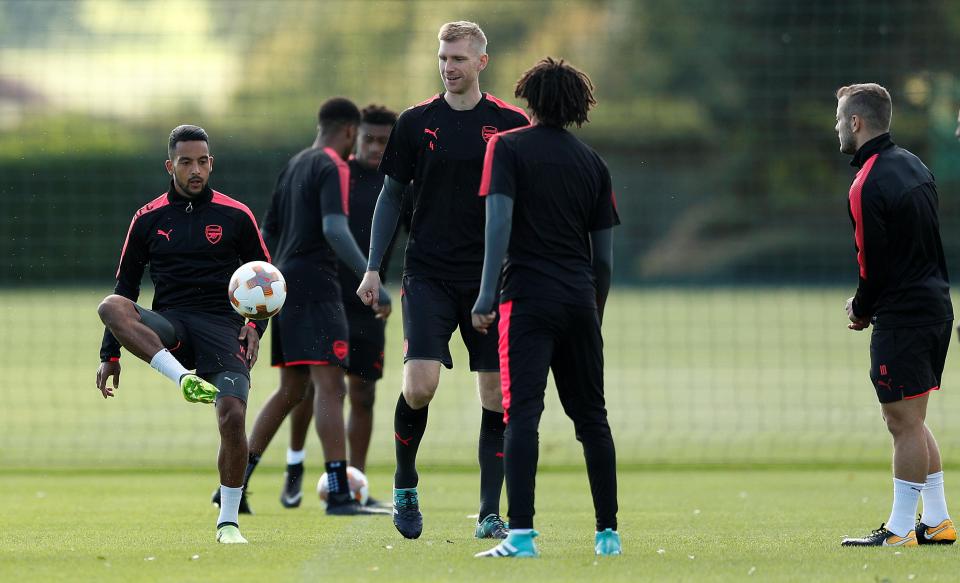  Big German defender Per Mertesacker could start against Bundesliga side Cologne