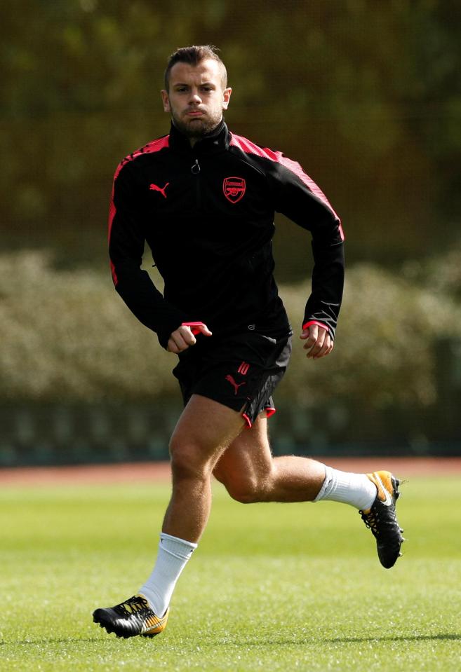  Jack Wilshere is set for a return to Arsenal's first team on Thursday