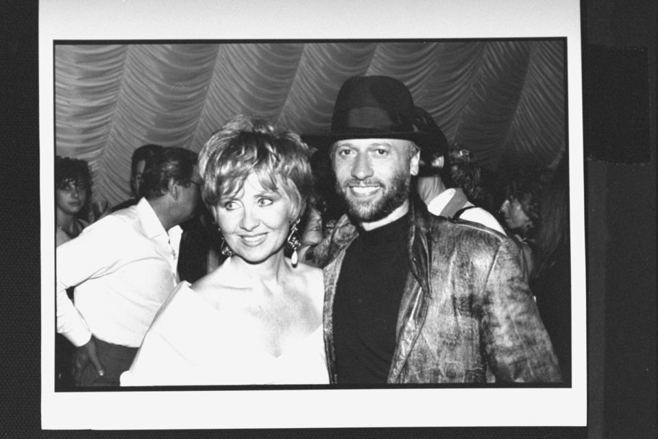  Maurice with ex-wife Lulu after a concert at Wembley Arena