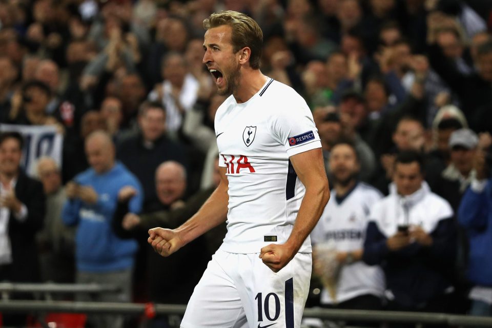  The Tottenham striker's second goal came from his left foot