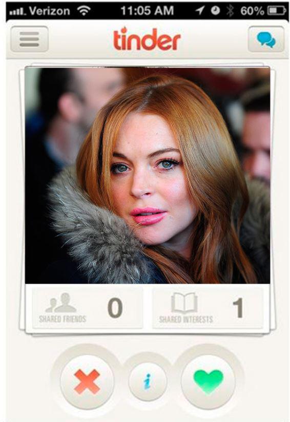  Lindsay Lohan supposedly uses Tinder