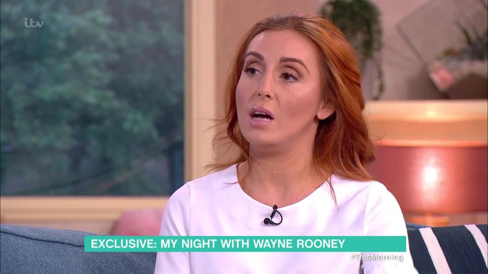  Laura Simpson appeared on This Morning today to talk about what happened with Wayne Rooney