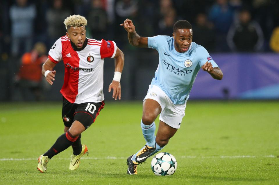  Man City winger Raheem Sterling also makes the list of FIFA 18's quickest