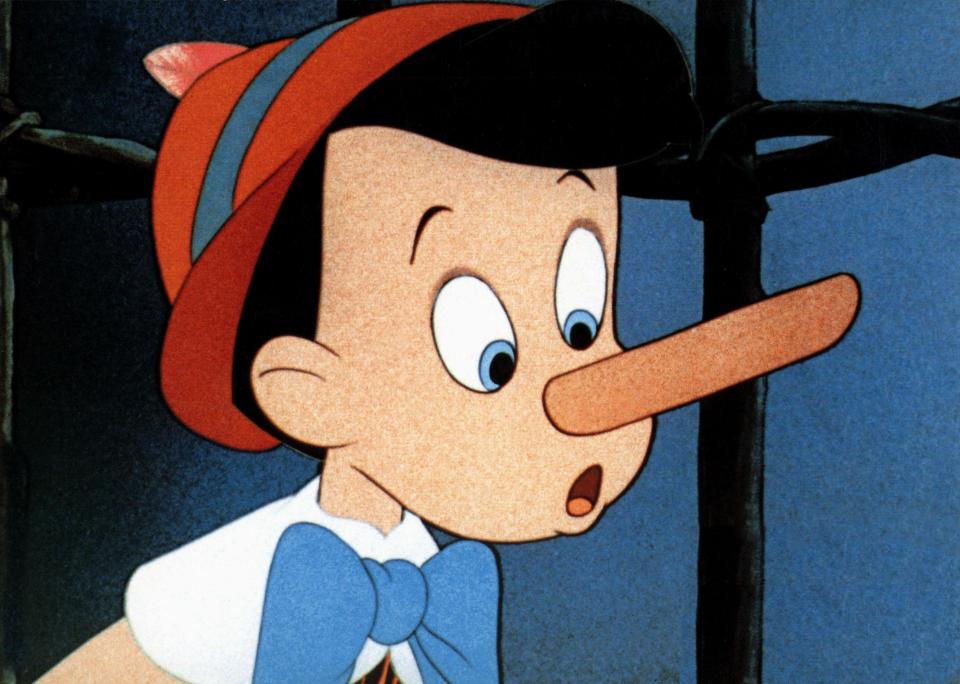  People tell on average one or two lies every day, but there's no simple clue - like with Disney's Pinocchio