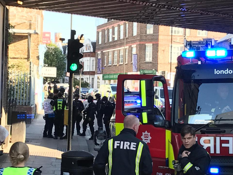  Witnesses reported a stampede of people rushing to leave the train and platform as emergency services were scrambled to the scene