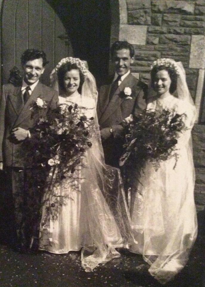  Identical twins Maureen Newton and Gwen Jones have lived matching lives - and even married on the same day