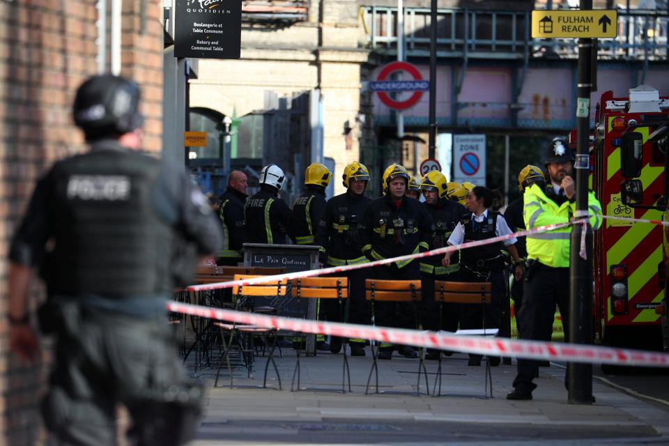  Emergency services rushed to the Tube station in west London