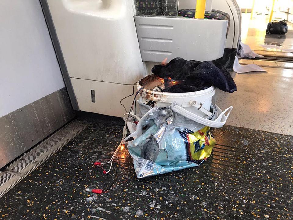  Aleks was directly behind the bomb which was in a Lidl bag on the tube