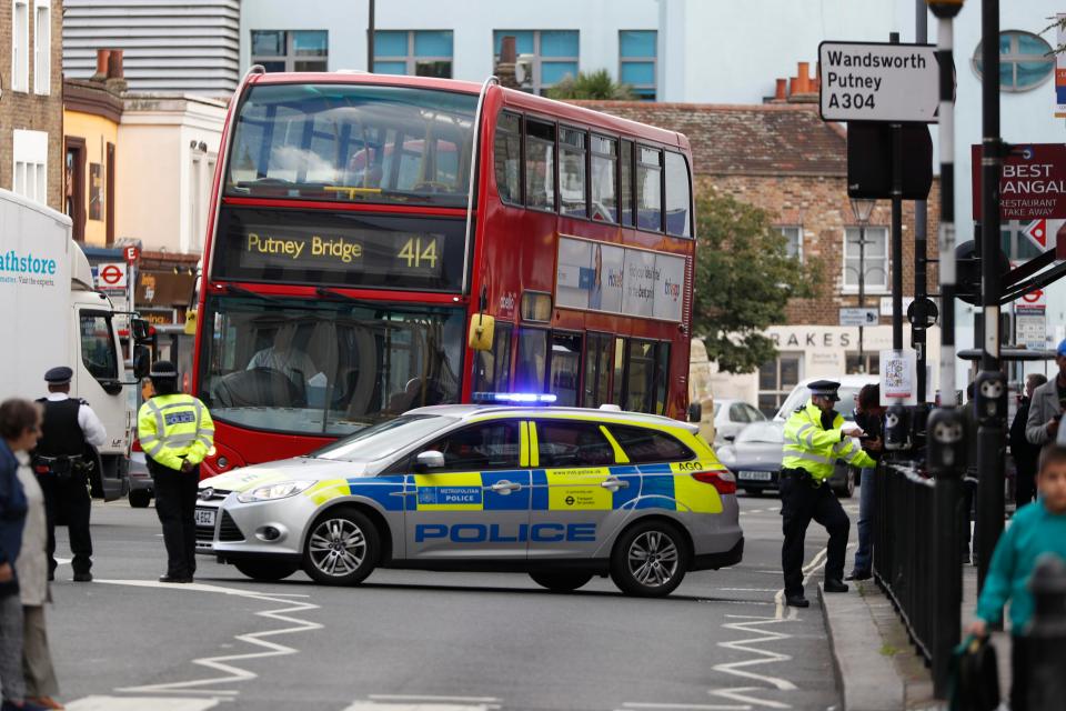  Roads were blocked off by police as they investigated what happened on the Tube