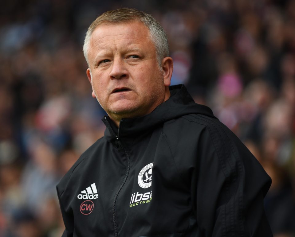  Sheffield United boss Chris Wilder takes his side into the clash with less pressure