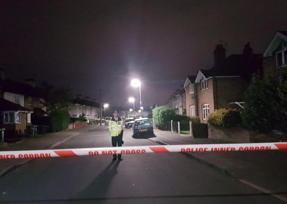  Police officers taking part in an operation in Cavendish Road