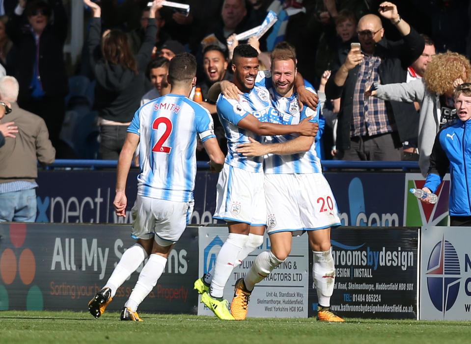  Huddersfield are only two points behind Tottenham after six games