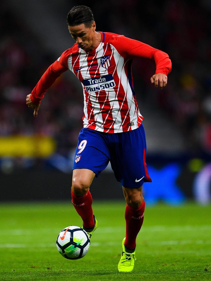  Chelsea old boy Fernando Torres is plying his trade for Atletico Madrid now