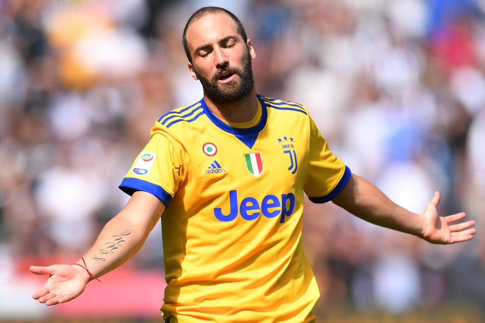  Gonzalo Higuain endured another frustrating afternoon for Juventus