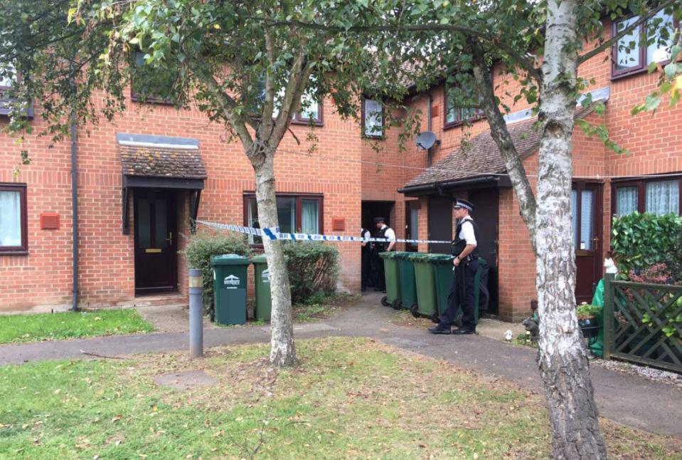  The house in Stanwell being searched by police after a second man was arrested over the Parsons Green attack