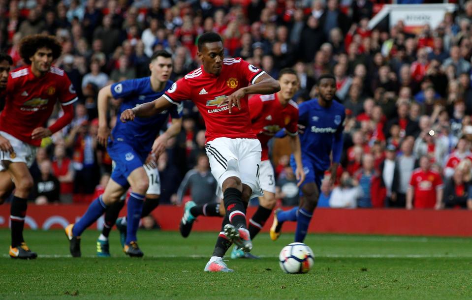 Anthony Martial wrapped-up the scoring with the fourth in injury time