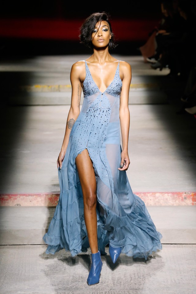 Jourdan Dunn was on the catwalk for Topshop