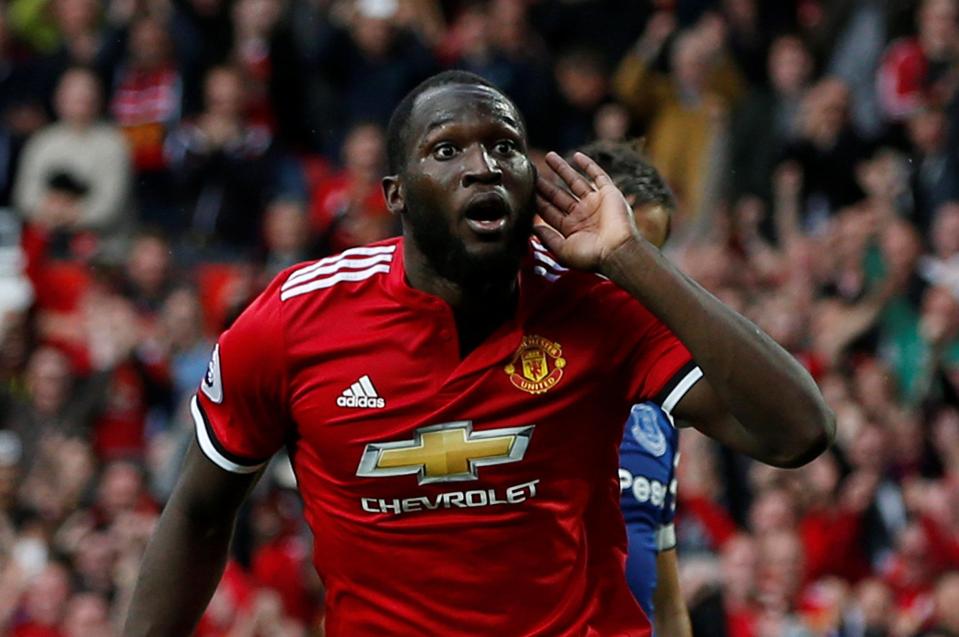 Romelu Lukaku had already shushed the visiting fans before cupping his ear at the them following his goal